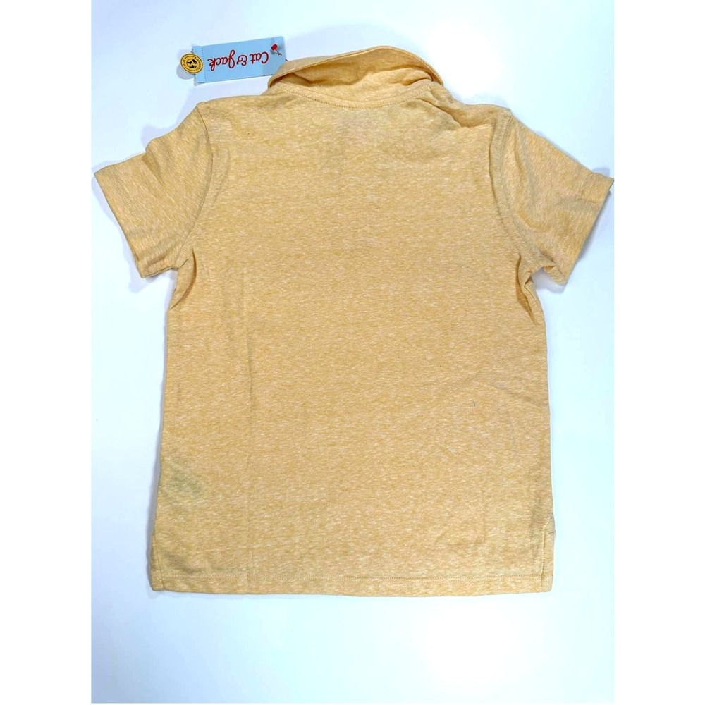 Cat & Jack -Boys Polo, XS (4/5), Yellow Polo